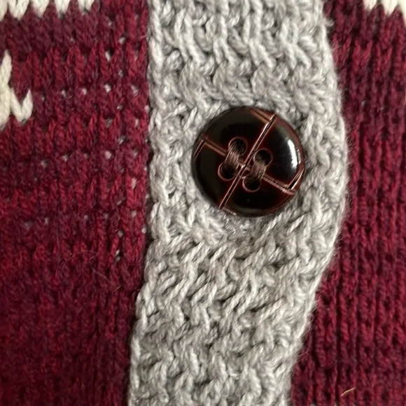 Shawl collar Button-down Sweater - Picture 3 of 11